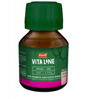Vitapol Vitaline Cynk jod dla ptaków egzotycznych 50ml
