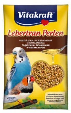 Vitakraft Lebertran Prelen odżywka witaminowa z tranem dla papugi falistej 20g