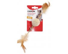 Camon Cat Toy Matatabi Kij z piłką jutową 30 cm fi 5cm