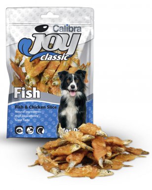 Calibra Joy Classic Fish & Chicken Slice 80g