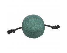 Trixie CityStyle piłka ze sznurkiem zabawka dla psa poliester sznur z dźwiękiem wykonana z recyklingu