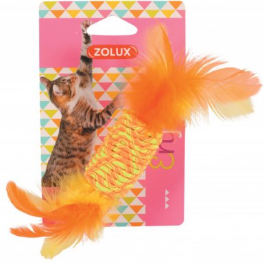 Zolux zabawka cukierek z gumką dla kota 3x3x17,5cm