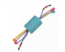 DUVO + Zabawka dla kota rolka ze sznurkami blue 22x4,5x4,5cm