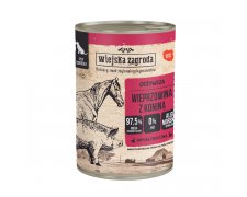 Wiejska Zagroda Odżywcza wieprzowina z koniną hypoallergiczna karma mokra dla psa