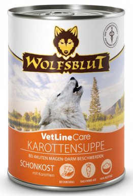 Wolfsblut Dog VetLine Care Carrot Soup zupa marchewkowa na chore jelita dla psa puszka 395g