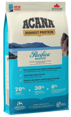 Acana Dog Highest Protein Pacifica śledź, sardynki, flądra, morczuk i karmazyn