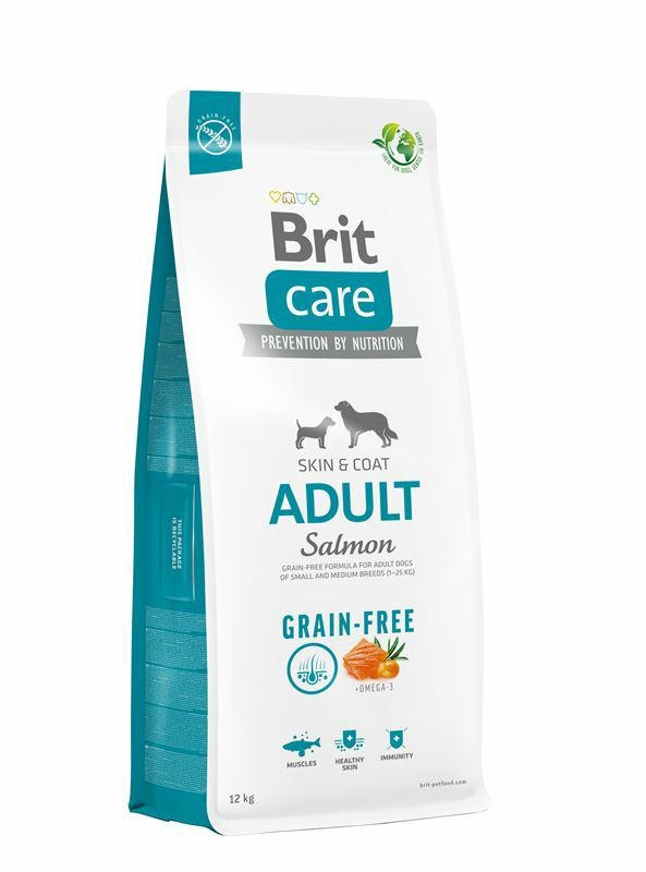 Brit Care Dog Grain-Free Adult Salmon bezbożowa karma dla psów małych i średnich ras 