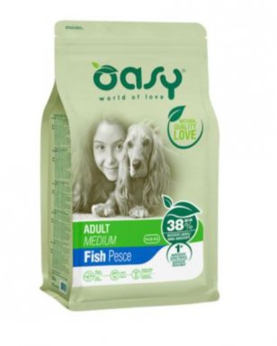 Oasy Lifestage Adult Medium karma dla szczeniąt średnich ras z rybą