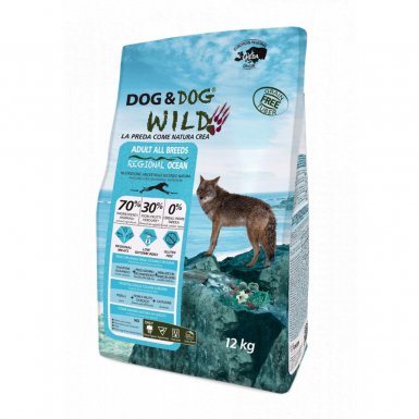 Dog & Dog Wild Adult All Breeds Regional Ocean sucha karma z łososiem, dorszem i lufarem bałtyckim 