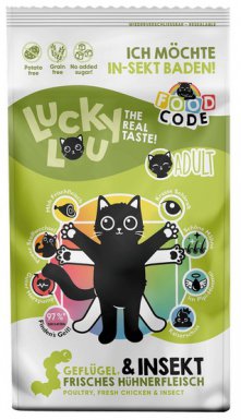 Lucky Lou Food Code Lifestage Adult Geflugel & Insekt sucha karma dla kota z drobiem i insektami