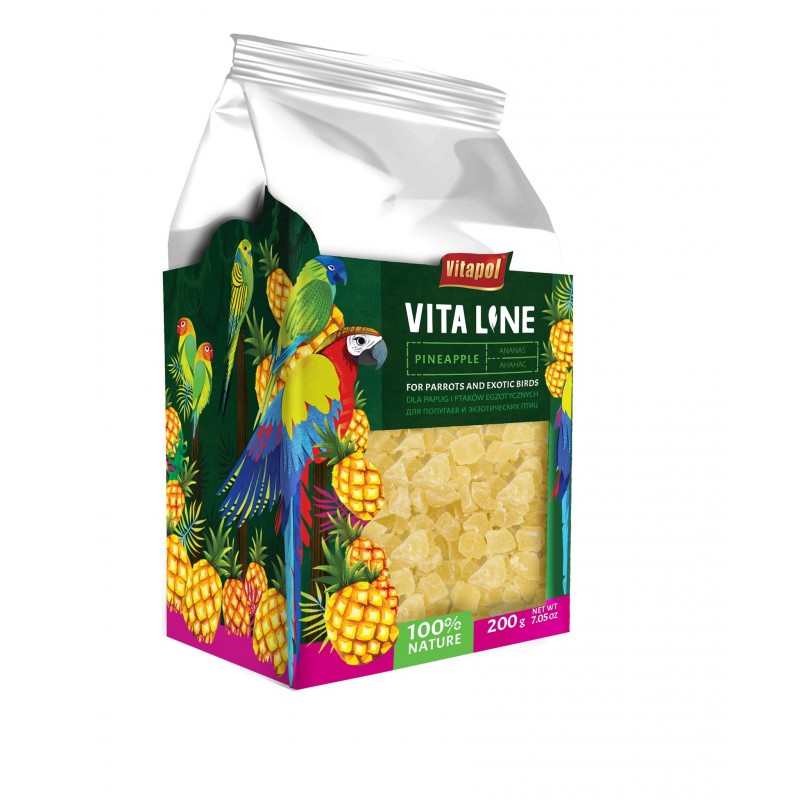 Vitapol Vitaline Ananas dla papug i ptaków ezgzotycznych 4x200g