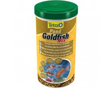 Tetra Pond Goldfish Mix -płatki, pałeczki i gammarus dla złotej rybki w oczku wodnym 1L