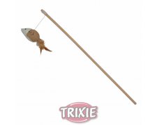 Trixie Play Pole- mysz z piórkami na wędce do zabawy z kotem 50cm