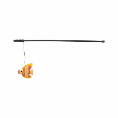 Trixie Wędka dla kota z pluszową rybką 46cm