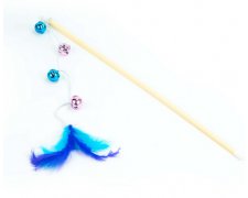 BUBA Wędka z dzwoneczkami i piórkiem