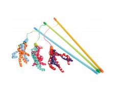 Zolux zabawka wędka ze wstążką dla kota 5,6x5,5x54cm