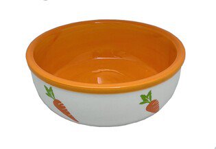 Yarro Miska ceramiczna dla gryzoni i królików ze wzorem marchewki 150ml