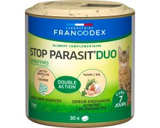 Francodex Stop Parasit Duo dla kota tabletki odstraszające pasożyty wewnętrzne i zewnętrzne 30szt