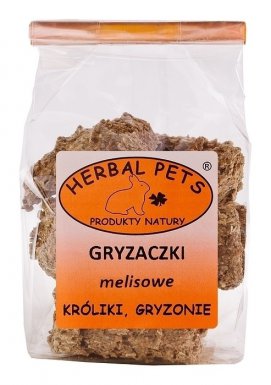 Herbal Pets Gryzaczki melisowe dla gryzoni 140g