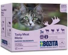Bozita mix mięsnych smaków bez zbóż w galarecie bez zbóż 12x85g