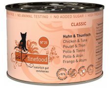 Catz Finefood NO.25 bezzbożowa kurczak i tuńczyk puszka dla kota
