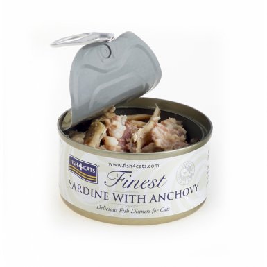 Fish4Cats Sardynka z Anchois 70% miesa bez zbóż puszka 80g w sosie