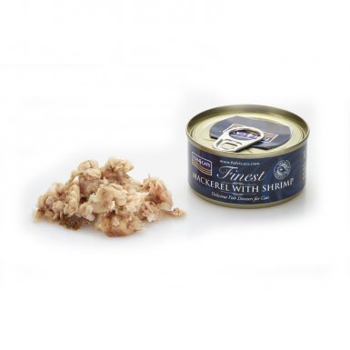 Fish4Cats Makrela z Krewetkami 70% miesa bez zbóż puszka 80g w sosie
