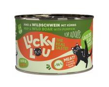 Lucky Lou Lifestage Adult wołowina i dzik bezzbożowa puszka dla kota 