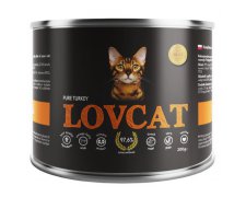 Lovcat Pure Turkey puszka z indykiem bez zbóż, glutenu i ziaren 70% mięsa dla kota