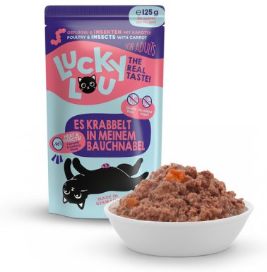 Lucky Lou Lifestage Adult Drób i owady bezzbożowa saszetka dla kota 125g
