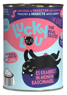 Lucky Lou Lifestage Adult Drób i owady bezzbożowa puszka dla kota 400g