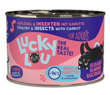 Lucky Lou Lifestage Adult Drób i owady bezzbożowa puszka 200g