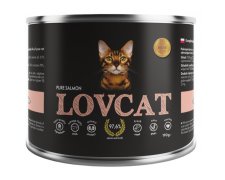 Lovcat Pure Salmon puszka dla kota z łososiem bez zbóż, glutenu i ziaren 70% mięsa dla kota 190g