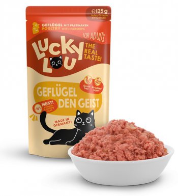Lucky Lou Lifestage Adult Drób bezzbożowa saszetka dla kota 125g