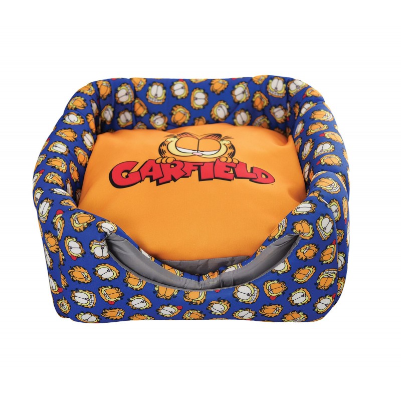 Garfield Legowisko domek dla kota lub małego psa pomarańczowo-niebieskie 37x37x37cm