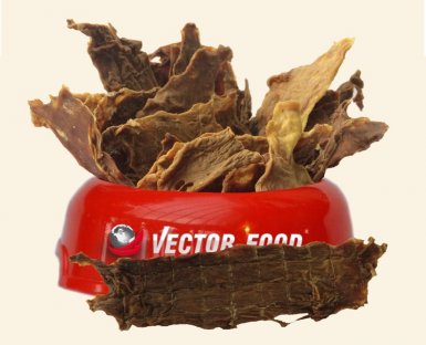 Vector Food Beef Jerky Przysmak wołowy dla psa 