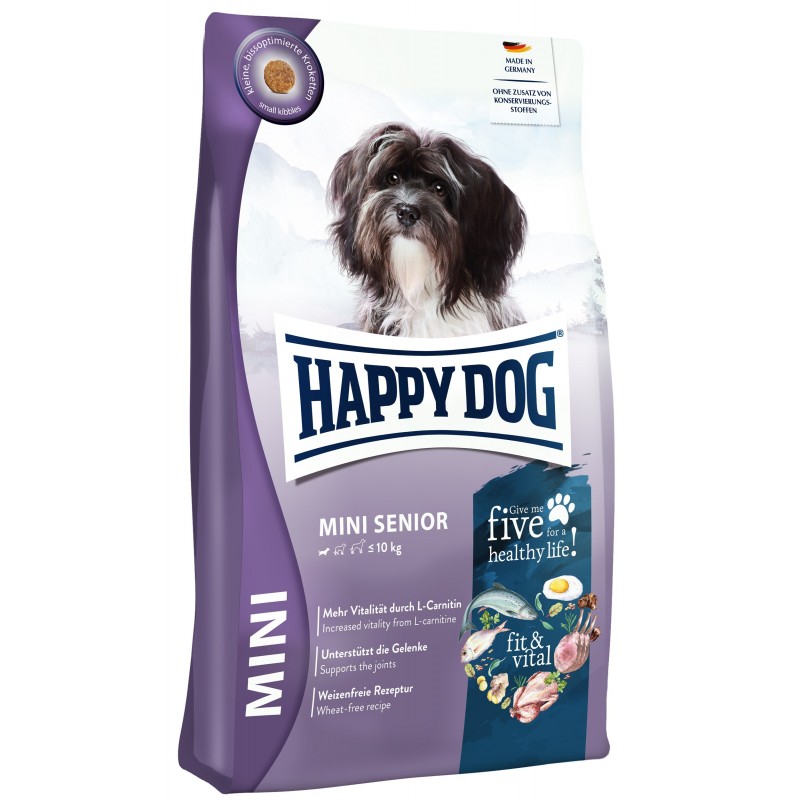 Happy Dog fit & vital Mini Senior idealnie dostosowana do potrzeb psów seniorów małych ras