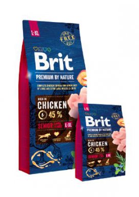 Niska cena! Brit Premium By Nature Senior L/XL dla starszych psów ras dużych i bardzo dużych