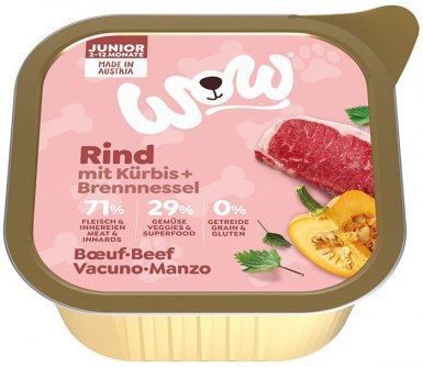 WOW Junior Rind wołowina z dynią i pokrzywą