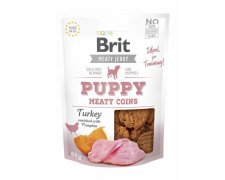 Brit Snack Jerky Puppy Turkey Coins przysmak dla psa indyk z kurczakiem 80g