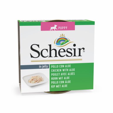 Schesir Karma mokra dla szczeniąt filet kurczak z aloesem 150g
