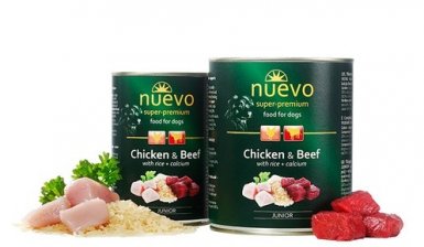 Nuevo Junior puszka z kurczakiem i wołowiną 400g