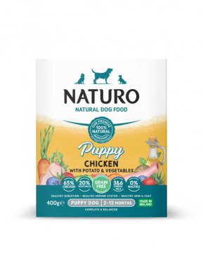 Naturo puppy Grain Free Kurczak z ziemniakami i warzywami 400g