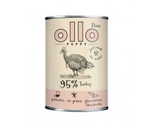 Ollo Puppy Pure Turkey monobiałkowa karma dla szczeniąt z indykiem puszka 400g