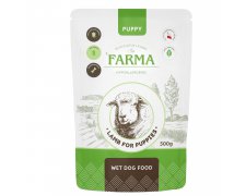 Farma Manufaktura Jagnięcina bezzbożowa saszetka dla szczeniąt 500g