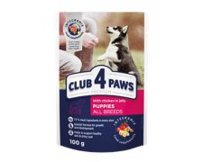 Club4Paws Premium Puppy All Breeds kurczak w galaretce saszetka dla szczeniąt wszystkich ras 100g