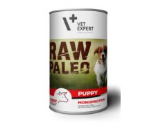 Vet-Expert RAW PALEO Junior monobiałkowa puszka dla szczeniąt z wołowiną