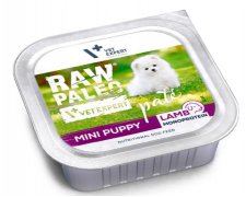 Vet Expert Raw Paleo Dog Mini Puppy Lamb monoproteinowa karma z jagnięciną w formie smakowitego pasztetu dla szczeniąt 150g