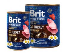 Brit Premium By Nature Turkey & Liver Junior puszka 800g