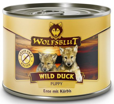 Wolfsblut Dog Wild Duck Puppy kaczka i bataty puszka dla szczeniąt 200g